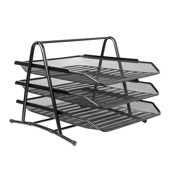 Digital Metal Desk Tray, Black