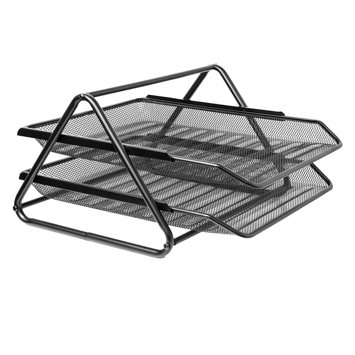 Digital Metal Desk Tray, Black