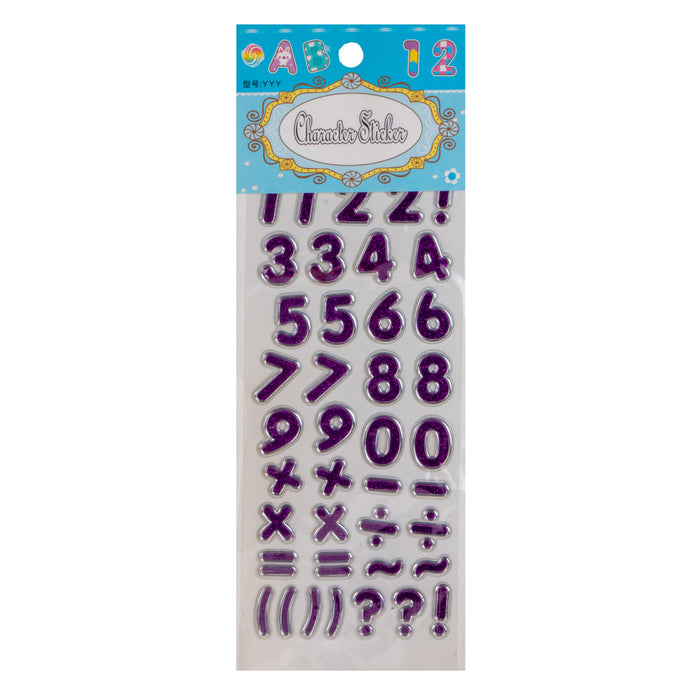 English Numbers Sticker E-80