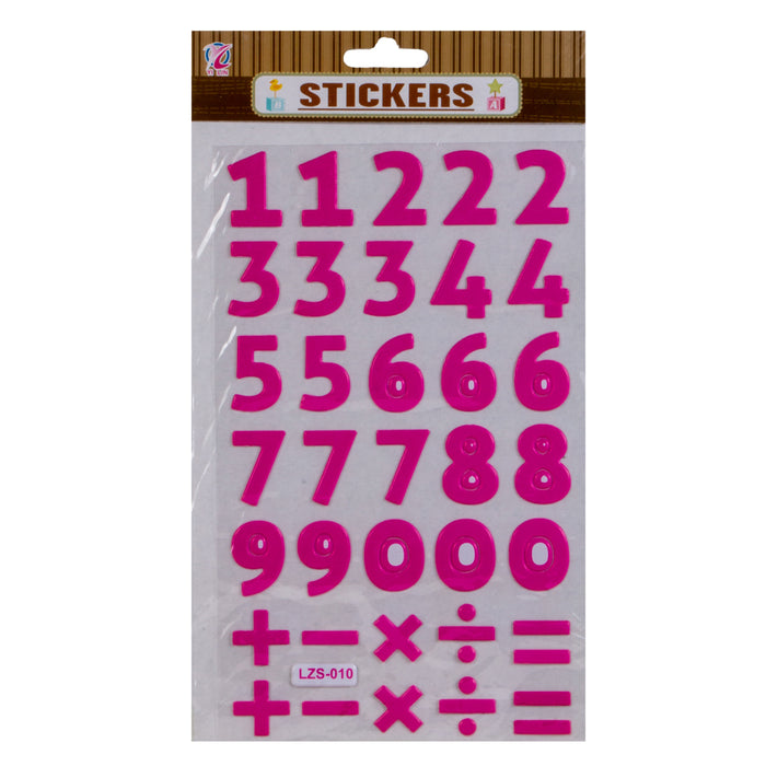 Sticker English Numbers