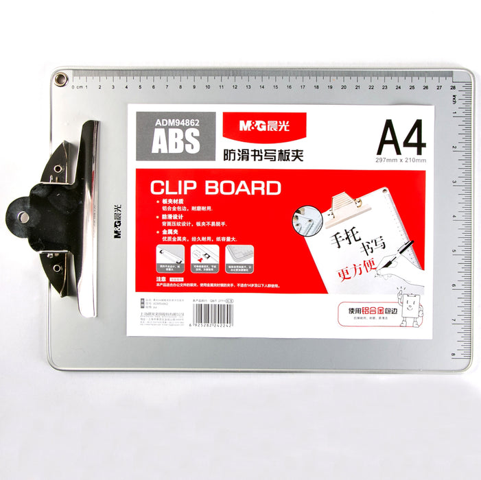 M&G ADM94862 Clip Board, A4, Silver