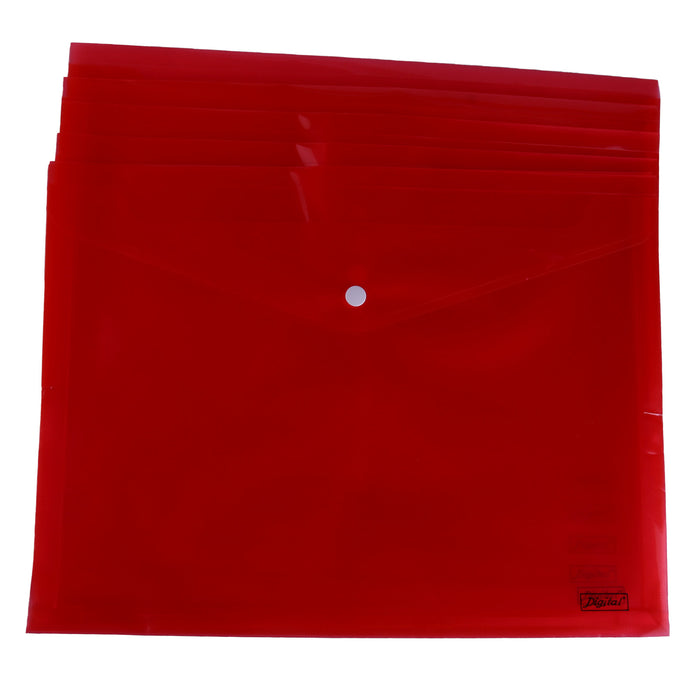 Digital FC230 Envelope Folder with Button, Pack of 6