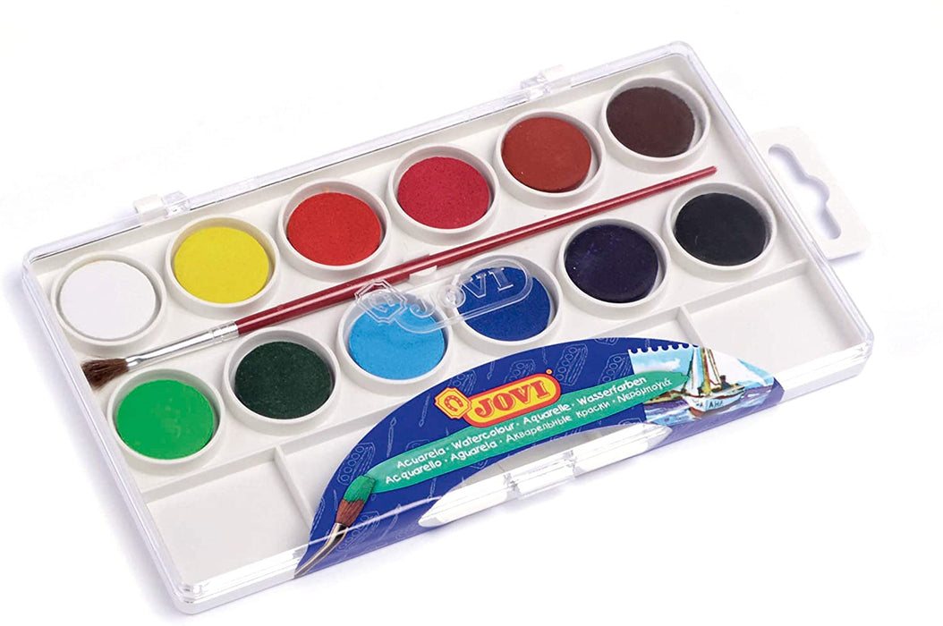 Jovi Watercolor Tabs, Plastic Box