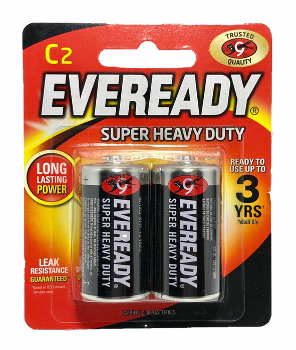 Eveready C Carbon Zinc Batteries, Pack of 2