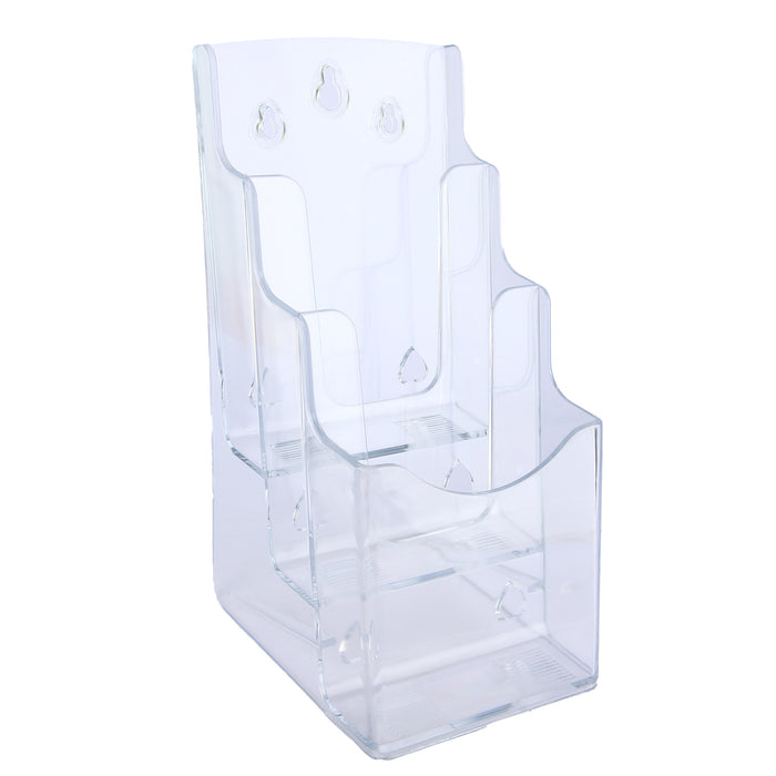 Literature Holder A6, 3 Tier, 10 cm. with Hanging Slots
