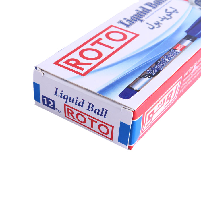 Roto Liquid Ball Ballpoint Pen, 0.7 mm., Pack of 12