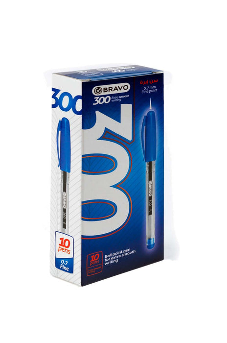 Bravo Ball Pen 300 , Size 0.7 mm, Pack of 10 Pen