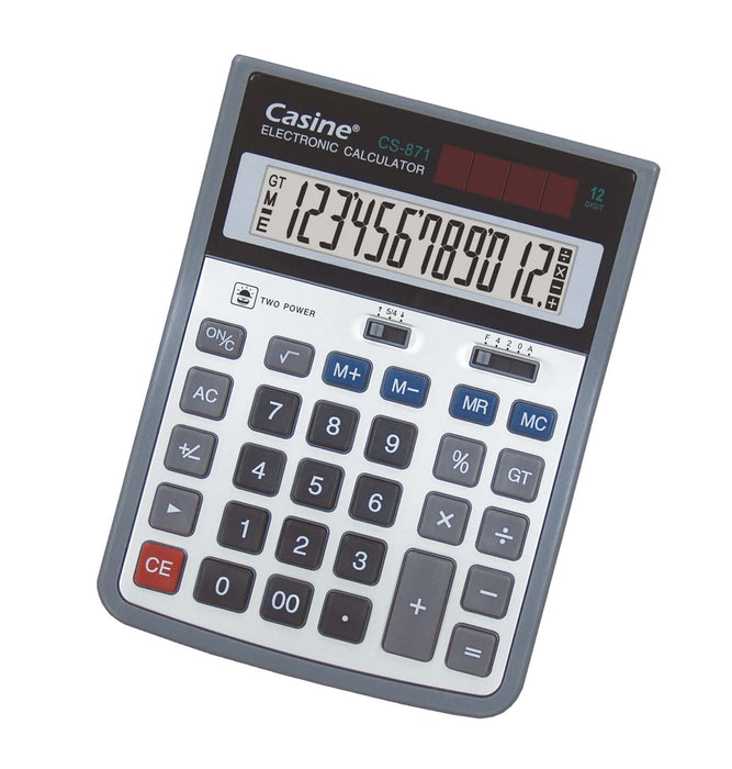 آلة حاسبة 12 رقم سطح المكتب CS-871 من كازين