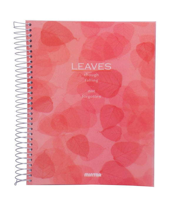 Mintra Leaves Notebook, Size A4 (29.5 x 21cm), Lined Ruling, 200 Sheets