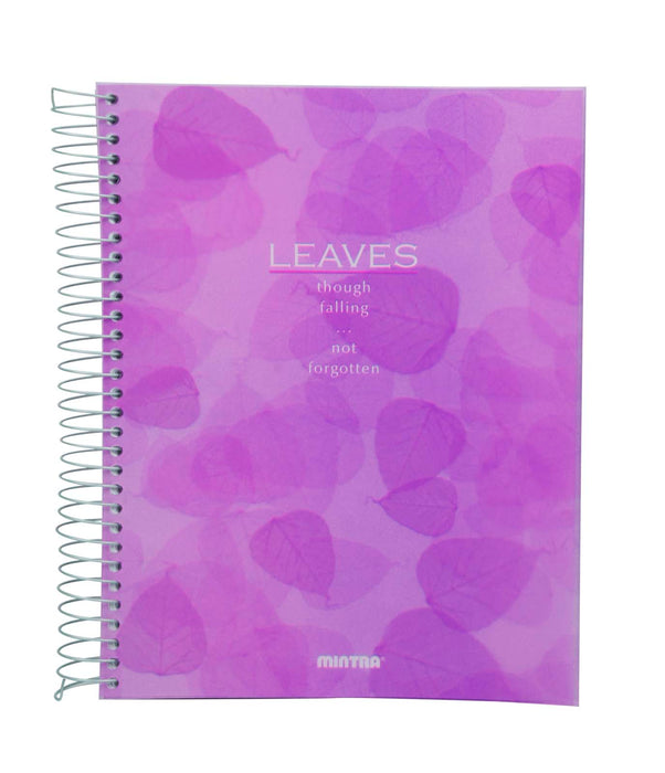 Mintra Leaves Notebook, Size A4 (29.5 x 21cm), Lined Ruling, 240 Sheets