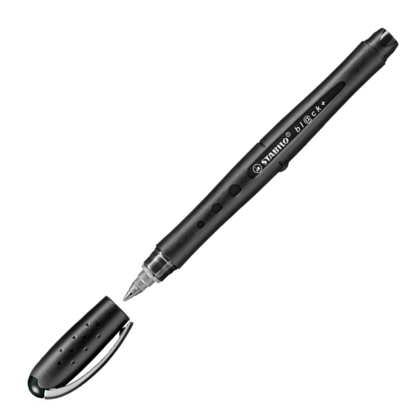 Stabilo Black+ Rollerball Medium Pen, 0.5 mm