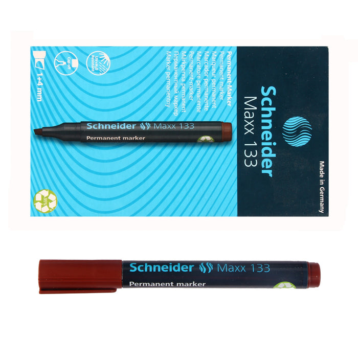 Schneider Maxx 133 Permanent Marker 1+4mm, Chisel Tip