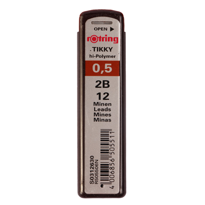 Rotring Tikky Hi-Polymer Pencil Leads Refill, Pack of 12