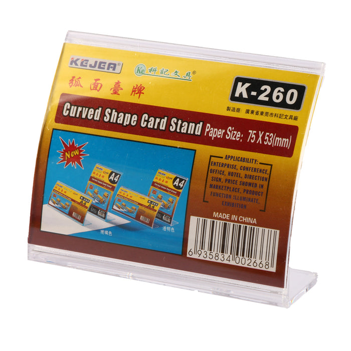 Kejea K -260 Curved Card Stand, Horizontal Size 75×53 mm