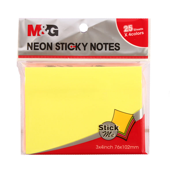 M&G Sticky Notes, 100 Sheets, Yellow