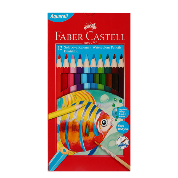 Faber Castell Long Watercolor Pencils462/624, Carton Box