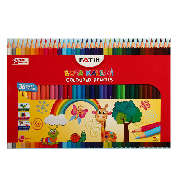 Fatih Long Color Pencils, Carton Pack