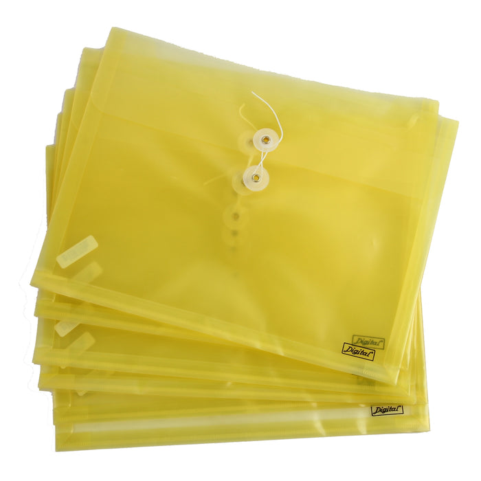 Digital Envelope Folder with String, A4, Horizontal, 6 Pcs.