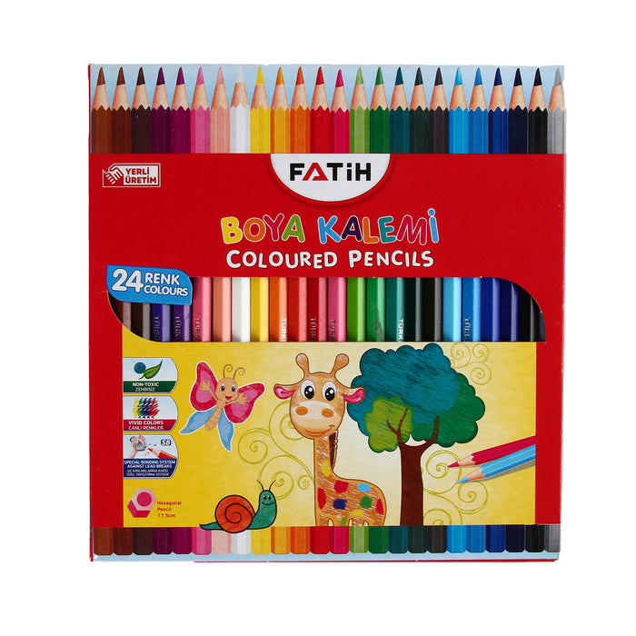 Fatih Long Color Pencils, Carton Pack
