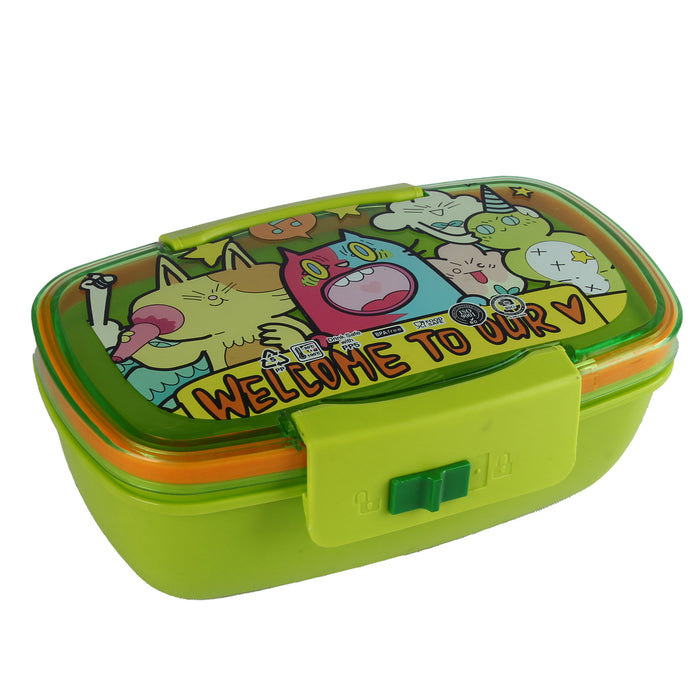 Lunch Box 8237, BPA Free, with Lock & Utensils