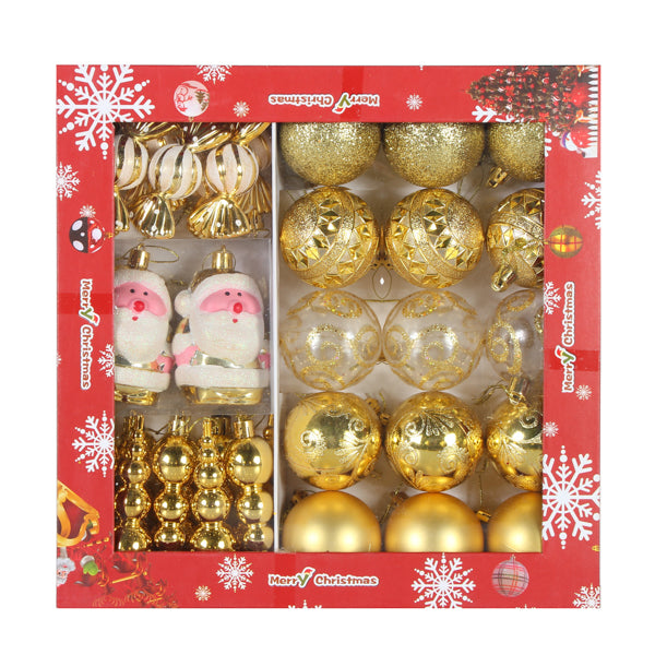 Christmas tree decoration set, Pack of 34 pieces