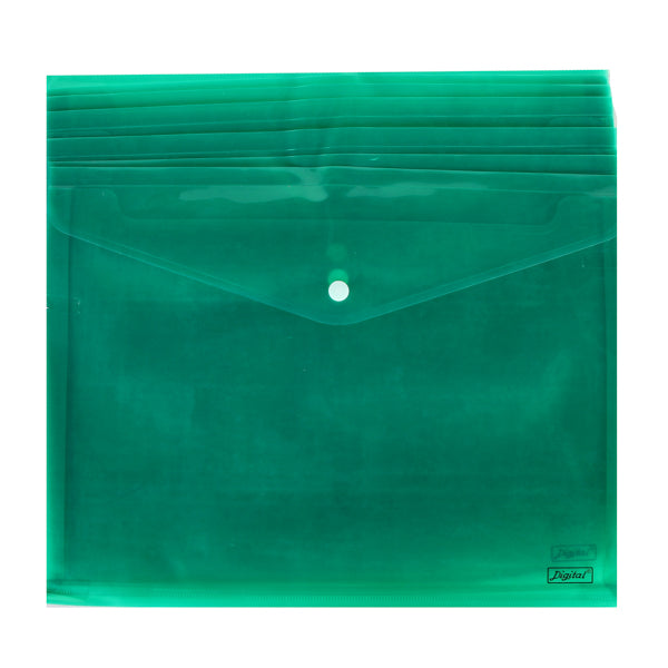 Digital FC230 Envelope Folder with Button, Pack of 6