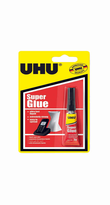 UHU Liquid Super Glue 37620 Tube - 3g