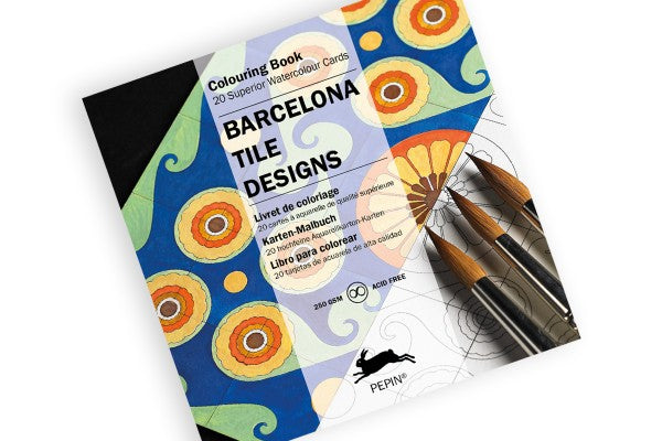 PEPIN Barcelona Tile Designs - Watercolor Cards 6501 – 20 design-15×15 size
