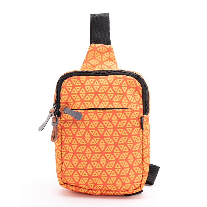 Mintra Crossbody Bag, Size 6 D x 16.5 W x 22.5 H cm, Printed, Triangle