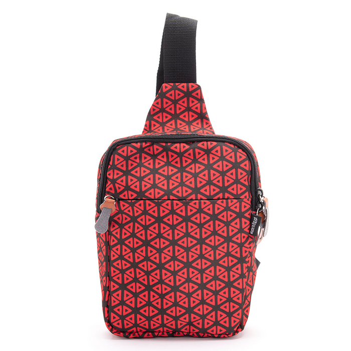 Mintra Crossbody Bag, 16.5x22.5x6cm, Printed, Triangle