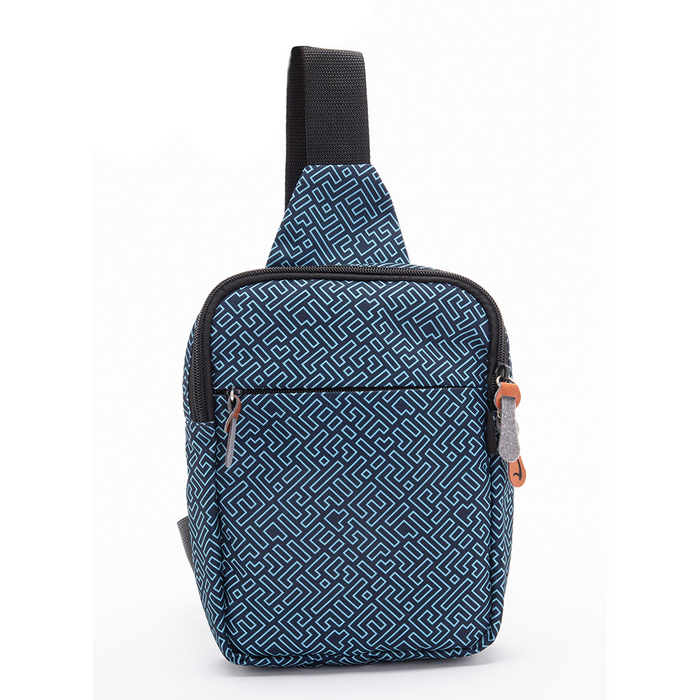 Mintra Crossbody Bag,Size 6 D x 16.5 W x 22.5 H cm, Printed, Zigzag